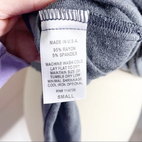 FLAX Single Button Lightweight Stretch Cardigan Sweater Grey Size Small - Picture 7 of 7